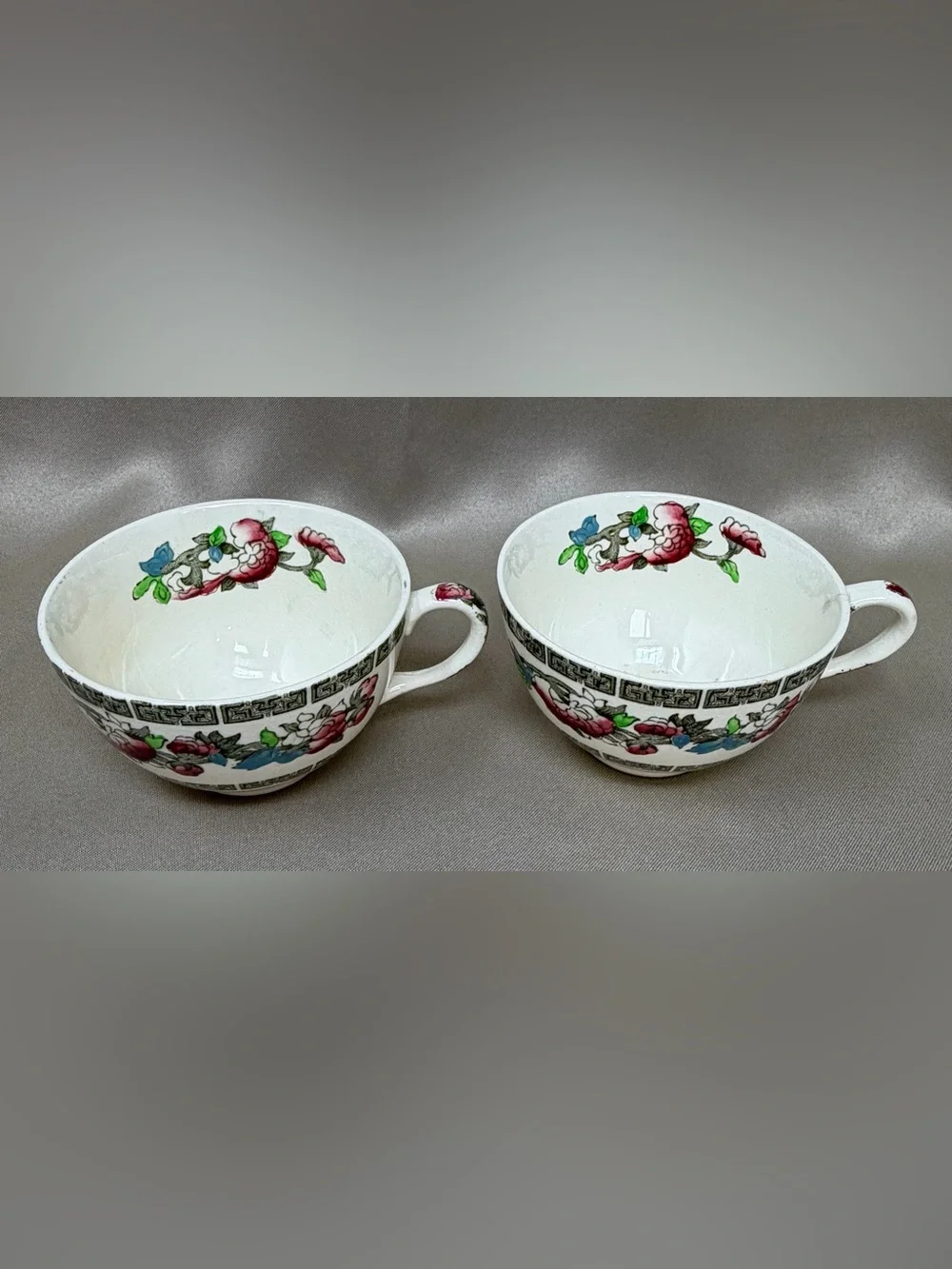 Johnson Brothers Indian Tree Green Key 10 Pc Vintage England Set